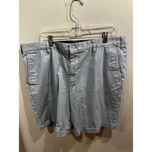 Nautica Shorts Men's Size 38W Blue The Deck Short Classic Fit Stretch Flat Front